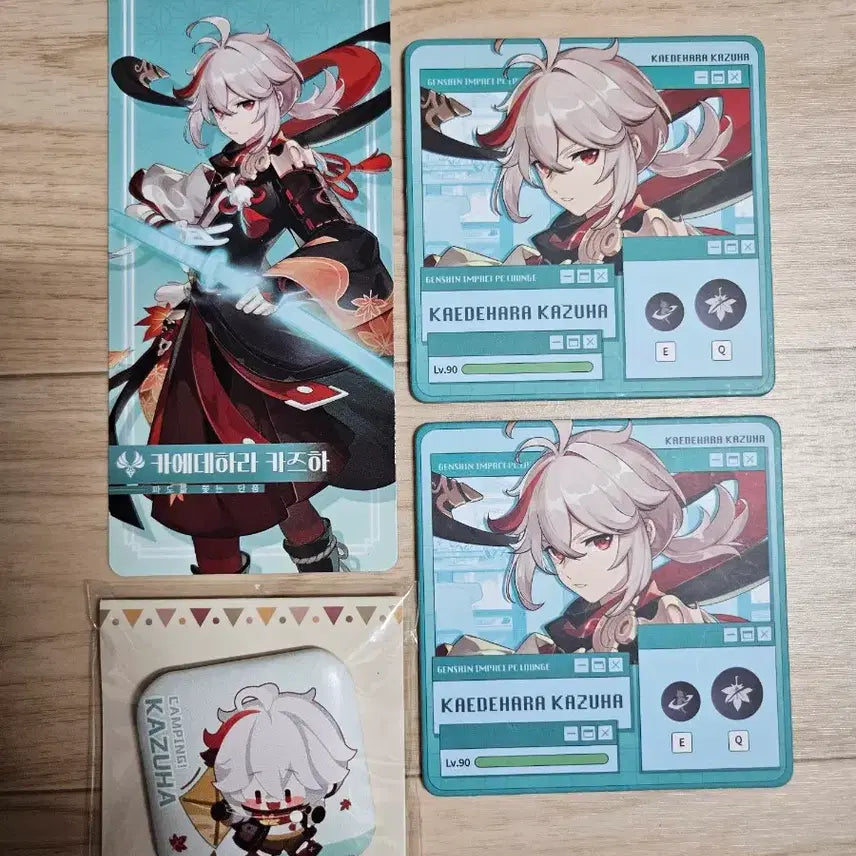 [BUNJANG] Genshin Impact Kaedehara Kazuha Merchandise Bundle Set / 원신 카에데하라 카즈하 굿즈 일괄