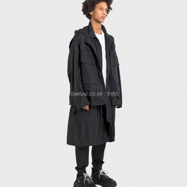 [BUNJANG] Juun.J Collection Nylon Layered Parka / 준지 컬렉션 나일론 레이어드 파카