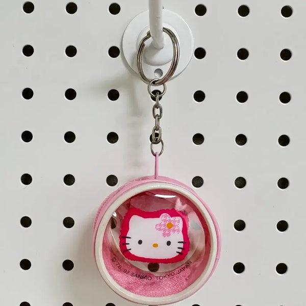 [BUNJANG] Sanrio Hello Kitty Clear Coin Pouch with Keychain / (할인)키티 투명 동전지갑 키링