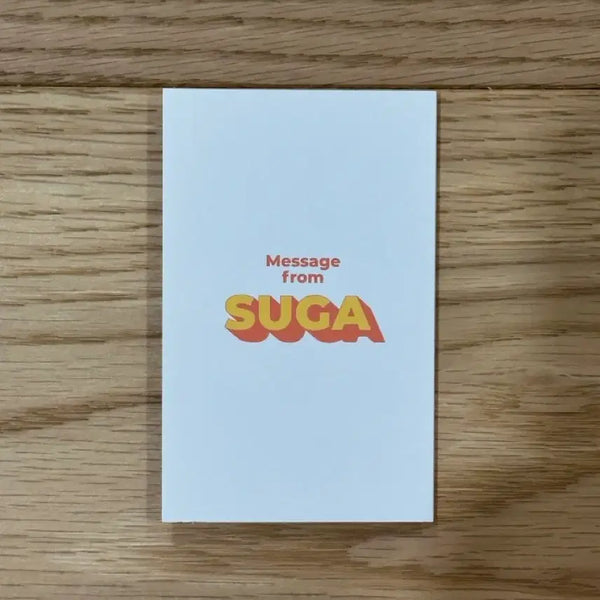 [BUNJANG] BTS Suga Message Card Photocard Butter Version / 방탄소년단 방탄 BTS 버터 슈가 윤기 메세지 카드 포카