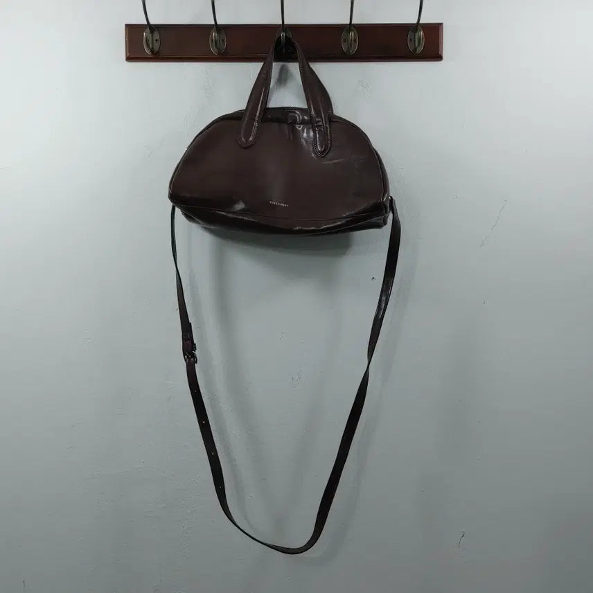 [BUNJANG] Eva's Street Brown Half-Moon Faux Leather Shoulder Bag / Eva,s street 여성 브라운 반달형 인조가죽 숄더백 크로스백 가