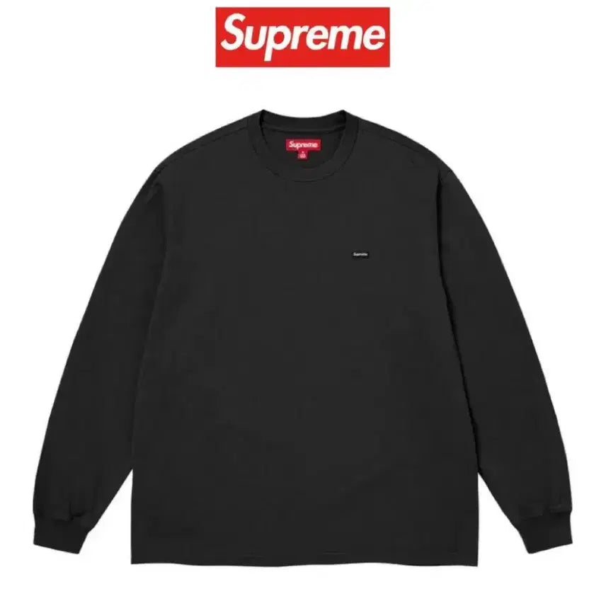 [BUNJANG] Supreme Small Logo Long Sleeve T-shirt Black M / Supreme 슈프림 스몰 로고