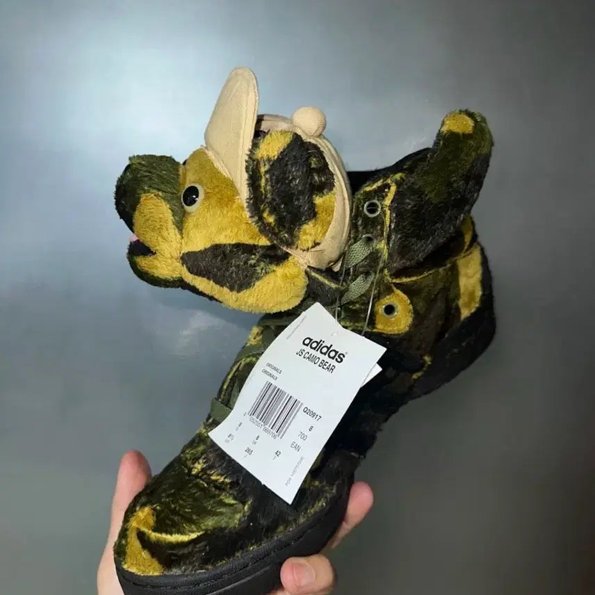 [BUNJANG] Adidas x Jeremy Scott Camo Bear Sneakers (265mm) / 아디다스 제레미스캇 카모 베어 265 새상품