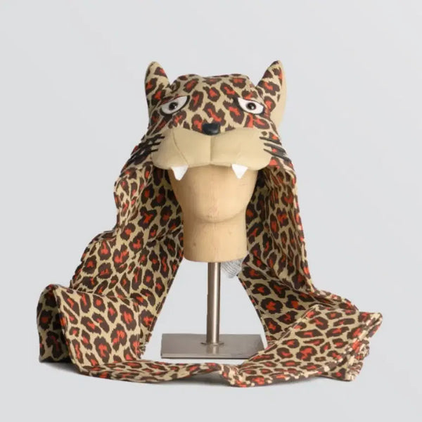 [BUNJANG] Adidas x Jeremy Scott Leopard Hooded Scarf / 아디다스 제레미스캇 레오파드 후드 머플러