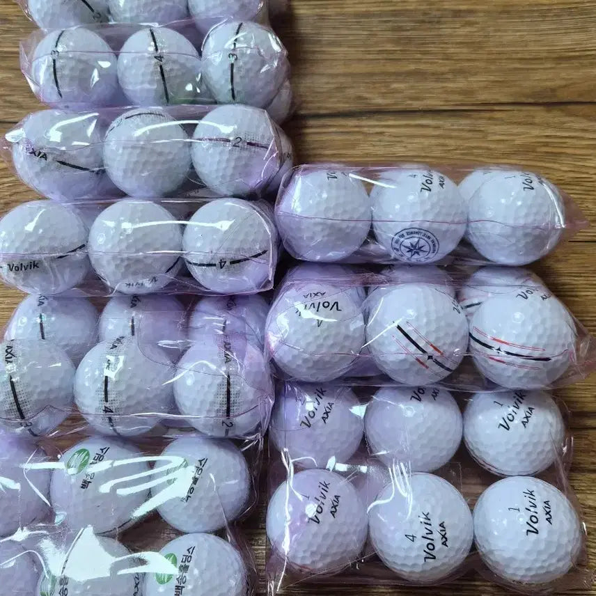 [BUNJANG] Volvik Xia Golf Balls (60 Balls) with Lost Print / 볼빅 엑시아 3ps화이트, 60알 깔끄미 로스트인쇄볼포함