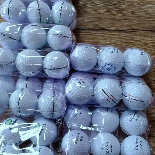 [BUNJANG] Volvik XIA New White Golf Balls 60 Balls 3-Piece Set (Includes Printed Balls) / 볼빅 로스트볼 엑시아신상 화이트 깔끄미 60알 3ps로스트볼,인쇄볼 포함