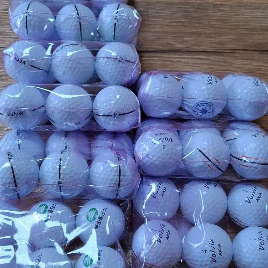 [BUNJANG] Volvik X-ia White Golf Balls (60-Ball Set) / 볼빅 엑시아 화이트 깔끄미 60알신형 3ps 로스트볼 인쇄볼포함