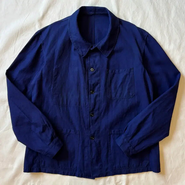 [BUNJANG] 1960s French Work Jacket Navy Blue Cotton Twill / [112-115] 60s 프랑스 오리지널 프렌치 워크 자켓