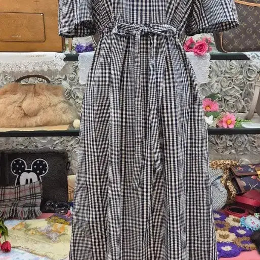[BUNJANG] MILKFED. Linen Cotton Blend Off-Shoulder Dress / MILKFED 면마혼방 원피스(오프숄더)(55~66)