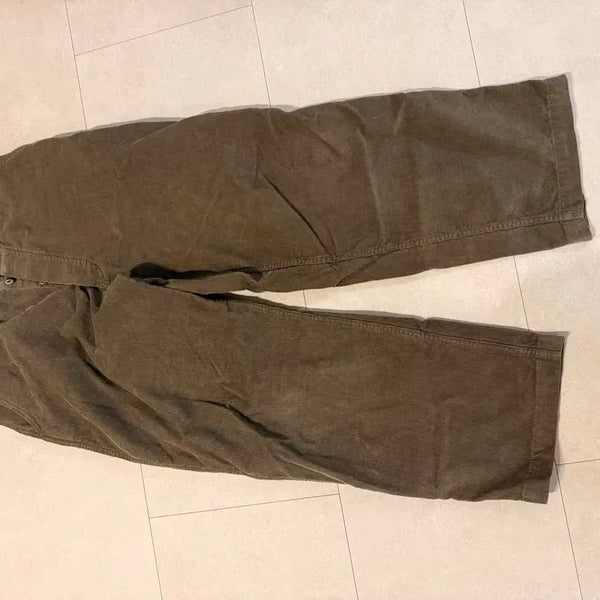 [BUNJANG] WEGO Corduroy Pants Olive Size 2 / 뤡코즈 코듀로이 팬츠 올리브 2사이즈