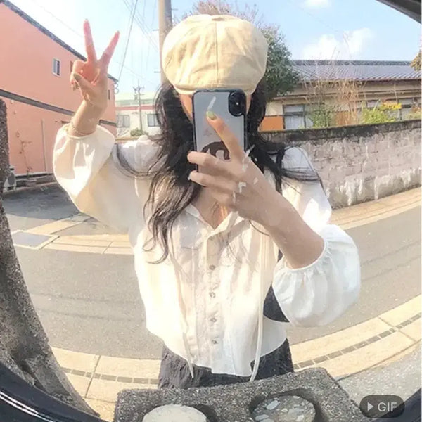 [BUNJANG] Petrichor Blouse White / 페트리코어 블라우스 화이트