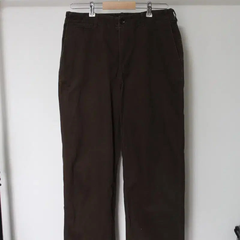 [BUNJANG] Shutters Chino Pants Dark Brown M / 셔터 치노팬츠 다크브라운 M