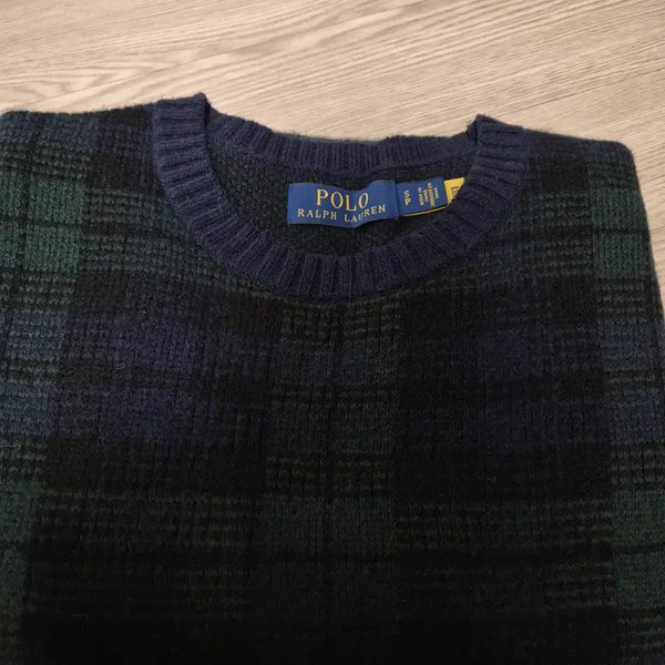 [BUNJANG] Polo Ralph Lauren Black Watch Knit Sweater Size S / 폴로 랄프로렌 블랙와치 니트 S