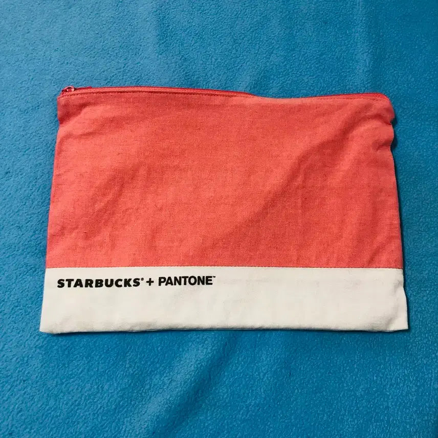[BUNJANG] Starbucks x Pantone Coral Pouch / 스타벅스 코랄 파우치