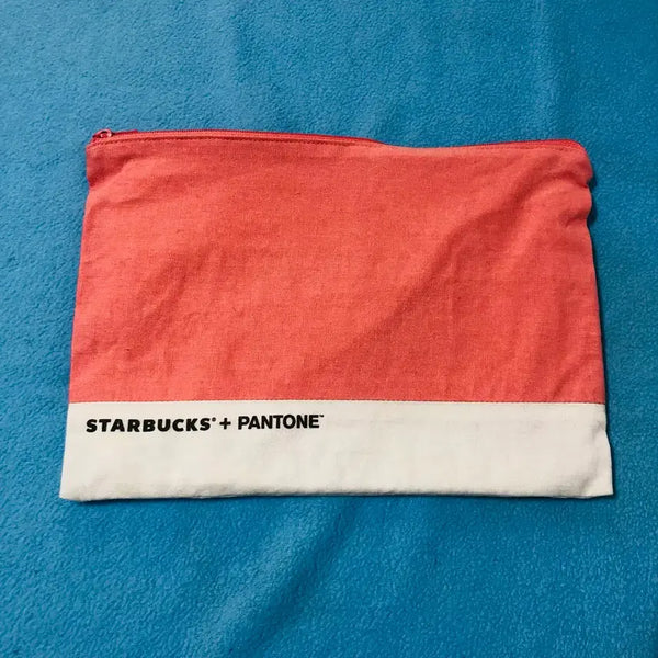 [BUNJANG] Starbucks x Pantone Coral Pouch / 스타벅스 코랄 파우치