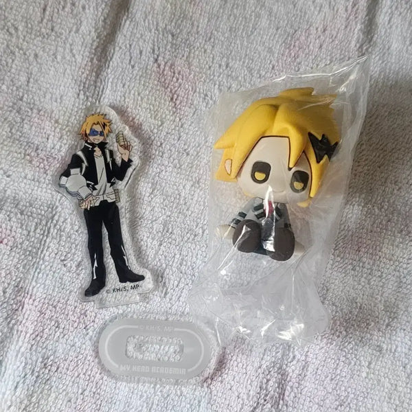 [BUNJANG] My Hero Academia Kaminari Rubber Mini Figure Acrylic Stand Bundle Set / 나히아 카미나리 러버 미니 피규어 아크릴 스탠드 일괄