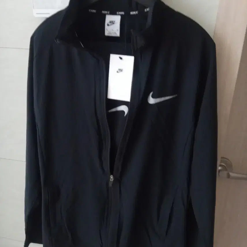 [BUNJANG] Nike Swoosh Windbreaker Set Black XL / 나이키  스우시 바람막이 세트 XL  새상품 블랙