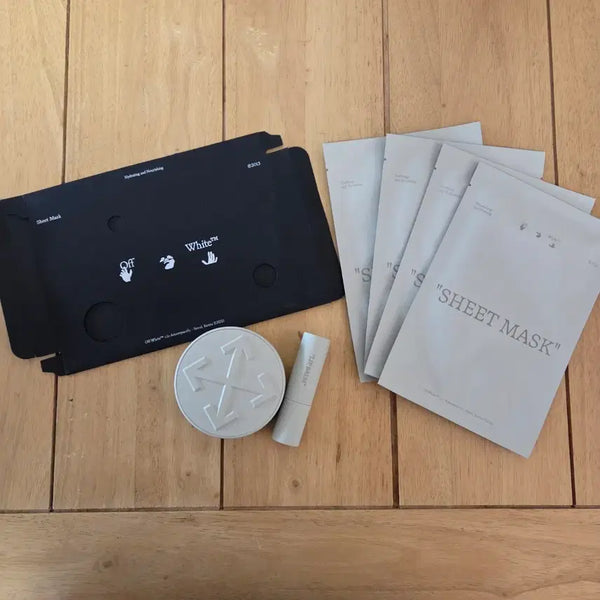 [BUNJANG] Off-White x Amorepacific Cushion, Lip Balm, Mask Pack Set / 오프화이트 아모레퍼시픽 화장품 쿠션 립밤 마스크팩