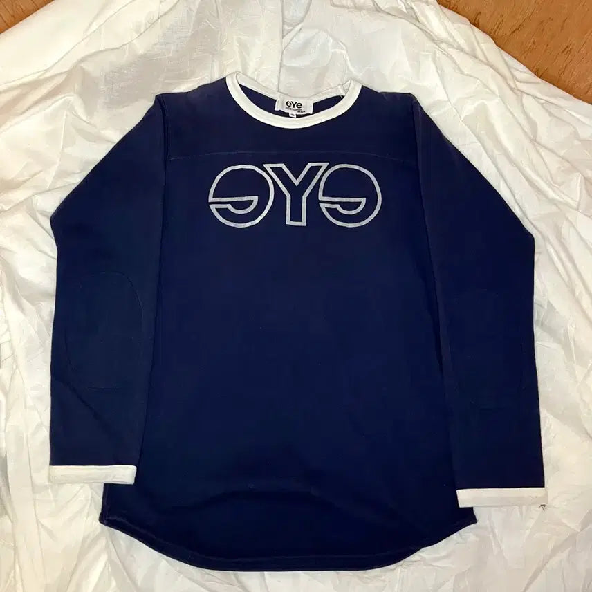 [BUNJANG] eYe Junya Watanabe Comme des Garcons MAN Navy Big Logo Long Sleeve Tee / 아이 준야와타나베 꼼데가르송 맨 네이비 롱슬리브 티셔츠