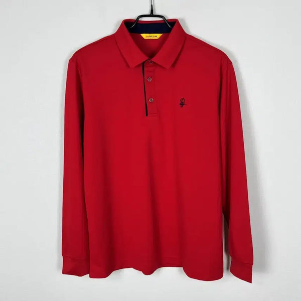 [BUNJANG] Macaw Red Long Sleeve T-Shirt L / macaw 마코 레드 긴팔 티 티셔츠 남100 L 라덴 빈티지