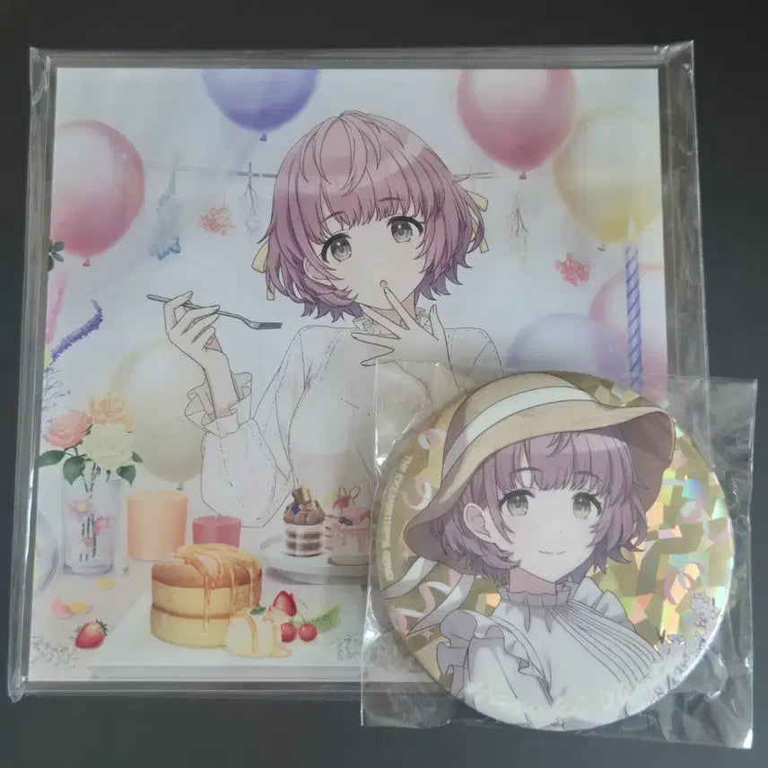 [BUNJANG] Shanimas Ikuta Haruki Birthday Commemorative Acrylic Panel & Badge Set / 샤니마스 이쿠타 하루키 생일 기념 굿즈 아크릴 패널 뱃지