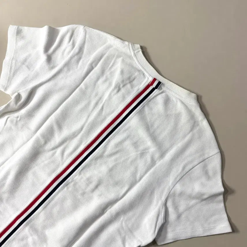 [BUNJANG] Thom Browne White Three-Bar T-Shirt Size 2 / [2/당일출고]톰브라운 백삼선 반팔