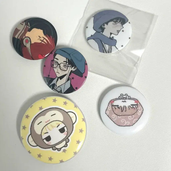 [BUNJANG] Bundle Set BoyNextDoor Fan-made Ginger Ongsim Numi Pin Button Riu Myungjae TaeSan Photocard / 일괄) 보넥도 비공굿 진저님 옹심님 눔이님 핀버튼 리우 명재현 태산 포카