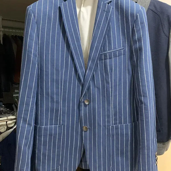 [BUNJANG] ZARA Striped Cotton Jacket M / 자라 스트라이프 코튼자켓 M (사용감 적음)
