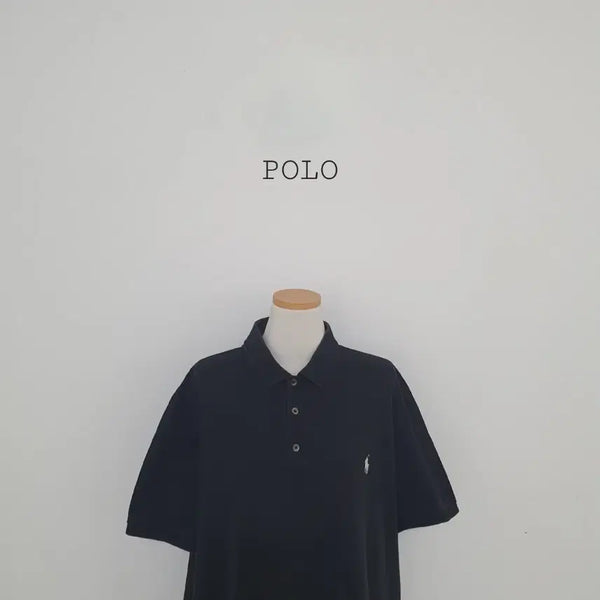 [BUNJANG] Polo Ralph Lauren Black Short Sleeve Polo Shirt XXL / No.26070314 큐알 폴로 랄프로렌 블랙 반팔 카라티