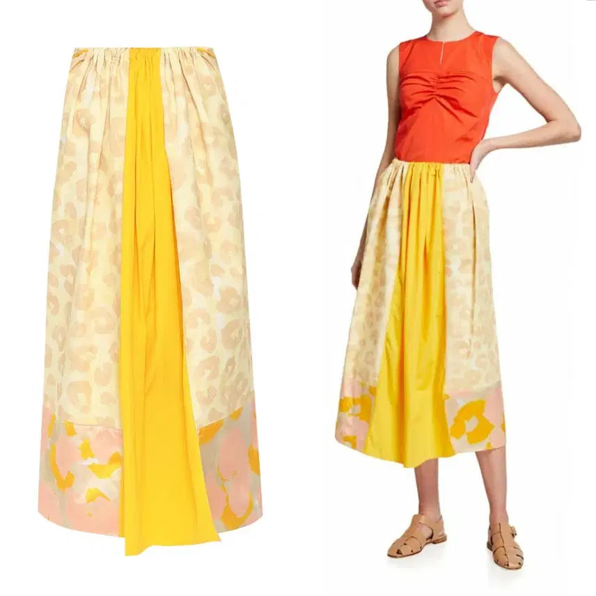 [BUNJANG] MARNI Multi Pattern Block Shirring Accent Long Skirt / (매장판)명품 MARNI 마르니 멀티 패턴블록 셔링 엑센트 롱 스커트 S
