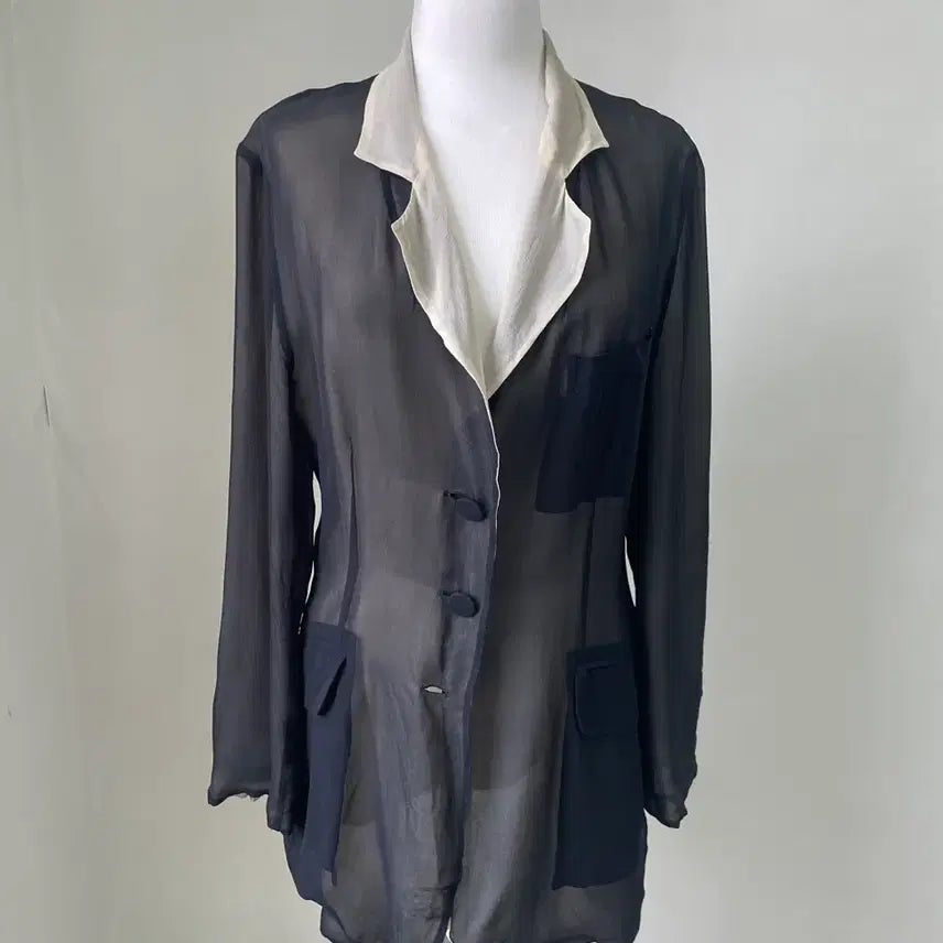 [BUNJANG] Moschino Draped Silk Cardigan / Moschino 모스키노 드레이프 실크 가디건 J04346