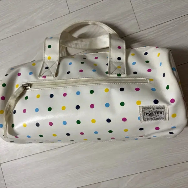[BUNJANG] Porter Dot Pattern Mini Boston Bag / 포터 도트무늬 미니 보스턴백