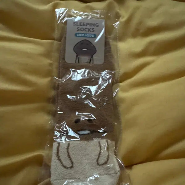 [BUNJANG] Nameko Sealed Sleep Socks / 나메코 수면양말 미개봉