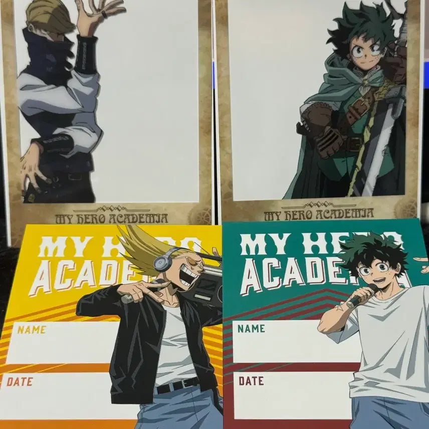[BUNJANG] My Hero Academia Izuku Midoriya Best Jeanist Mike Paper Set / 히로아카 미도리야 베스트지니스트 마이크 지류 세트