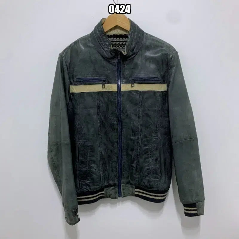[BUNJANG] Zara Young Line Leather Jacket with Chest Pocket / L 자라 YOUNG라인 가슴포켓 가죽 자켓