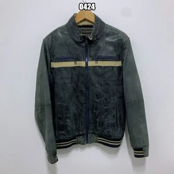 [BUNJANG] Zara Young Line Leather Jacket with Chest Pocket / L 자라 YOUNG라인 가슴포켓 가죽 자켓