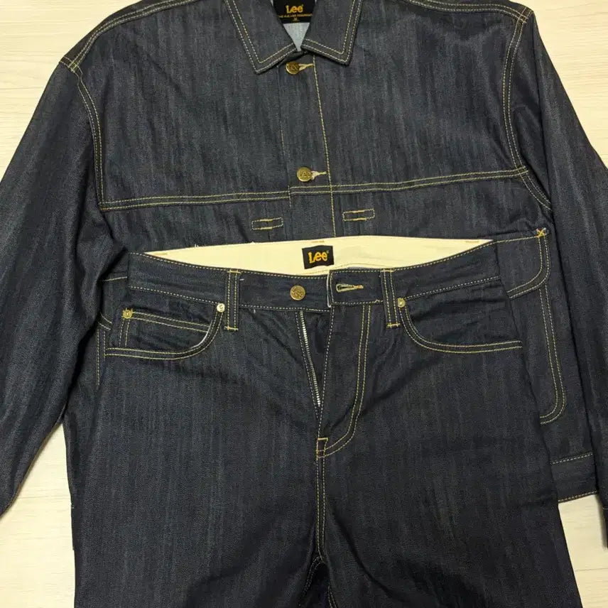 [BUNJANG] Lee Denim Setup Jacket and Jeans / 28) Lee 데님 셋업 청자켓 청바지