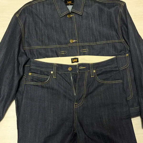 [BUNJANG] Lee Denim Setup Jacket and Jeans / 28) Lee 데님 셋업 청자켓 청바지