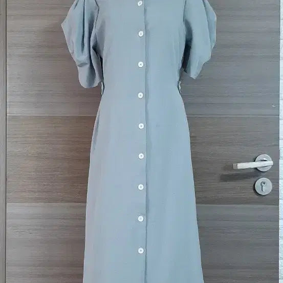 [BUNJANG] Women's Puff Sleeve Dress Sky Blue Size 55 / 55퍼프소매 원피스 상태최상