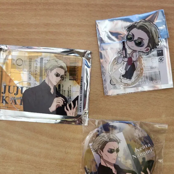 [BUNJANG] Jujutsu Kaisen Nanami Kento Acrylic Stand & Badge Set / 주술회전 나나미 굿즈 아크릴 스탠드 / 뱃지 세트