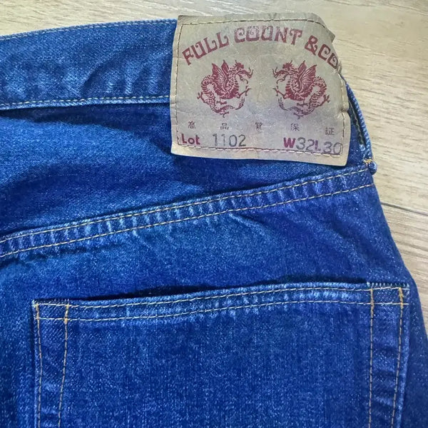 [BUNJANG] Full Count 1102 Model Denim Pants (Size 32) / 풀카운트 댓띵 1102 32