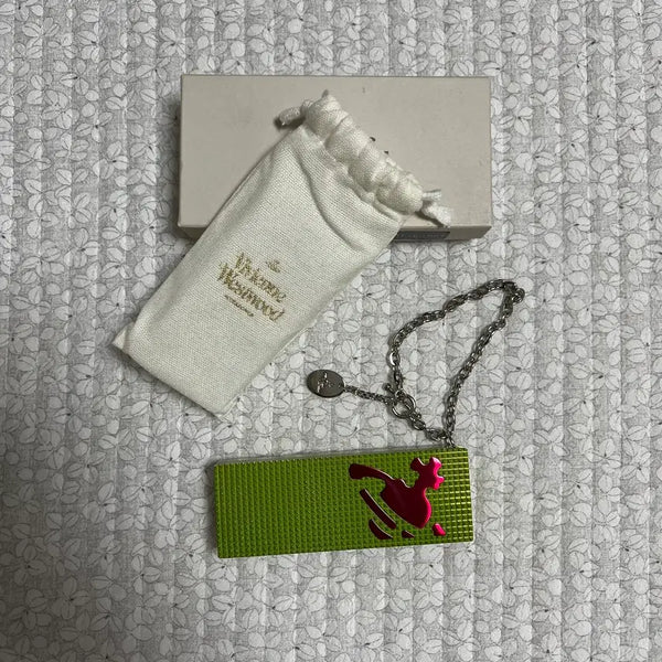 [BUNJANG] Vivienne Westwood Green Portable Ashtray with Dust Bag and Box / [비비안웨스트우드] 휴대용 재떨이