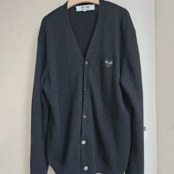 [BUNJANG] Comme des Garçons Play Black Cardigan / 꼼데가르송 플레이 블랙 가디건