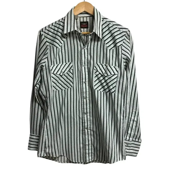[BUNJANG] 1980s USA Original Western Stripes Shirt / 80s U.S.A 오리지널 웨스턴 스트라이프 셔츠