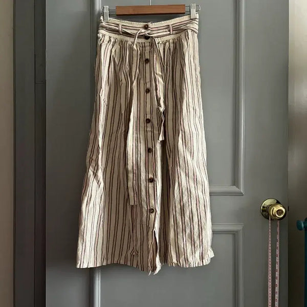 [BUNJANG] Atelier Vanessa Bruno Linen Striped Skirt Size 36 / 아떼 바네사브루노 린넨 스커트 36사이즈