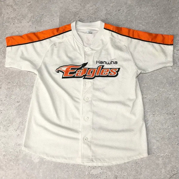 [BUNJANG] Hanwha Eagles Ryu Hyun Jin Nepos 95 Short Sleeve T-Shirt / 한화 유니폼 류현진 네포스 95 반팔 티셔츠