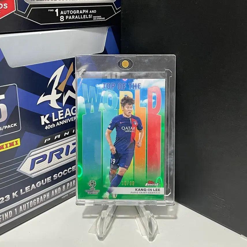 [BUNJANG] 2324 Topps Finest PSG Lee Kang-in Top Tier Green Lava 99 Limited Edition / 2324 탑스파이니스트 PSG 이강인 탑월드 그린라바 99한정