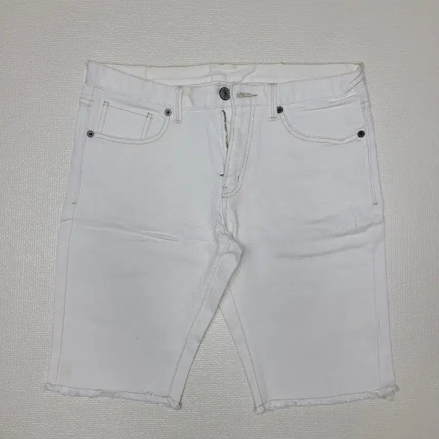 [BUNJANG] SPAO Raw Cut Denim Cropped Pants Off-White / 스파오 SPAO raw컷 청 반비지 32 오프화이트