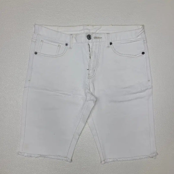 [BUNJANG] SPAO Raw Cut Denim Cropped Pants Off-White / 스파오 SPAO raw컷 청 반비지 32 오프화이트