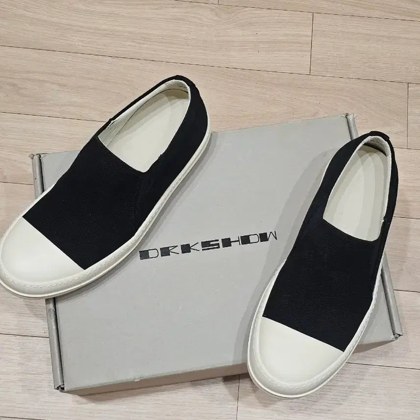 [BUNJANG] Rick Owens DRKSHDW Boat Slip-On Sneakers (Left Shoes Only) / [정품] 릭오웬스 다크쉐도우 보트 슬립온 스니커즈 (왼쪽2개)